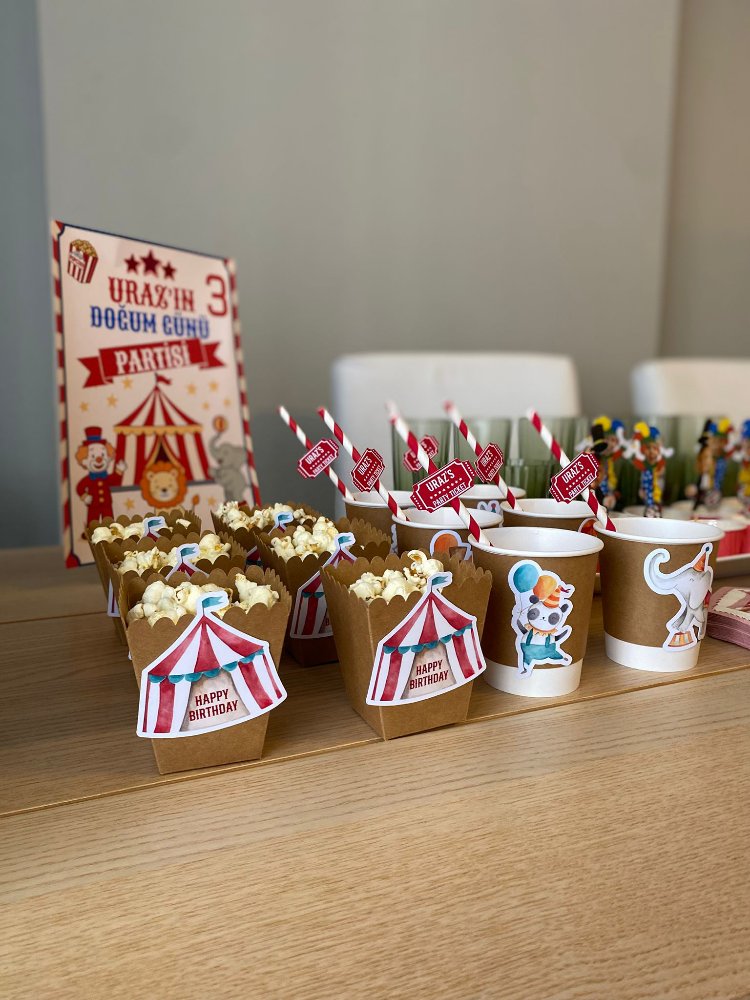 Karnaval Popcorn Kutusu 6'lı
