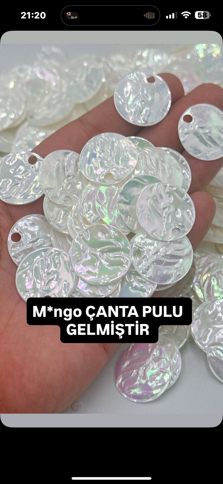 30m çanta pulu Palstık