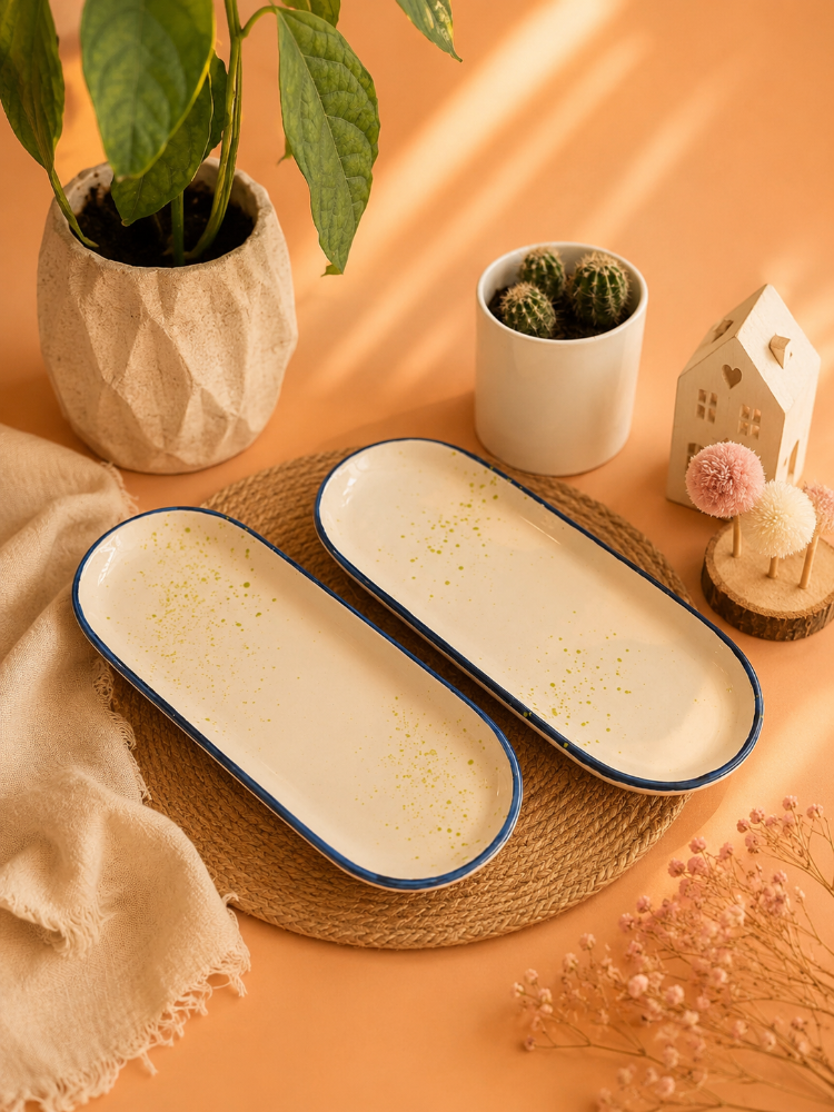 Seramik Oval Tabak