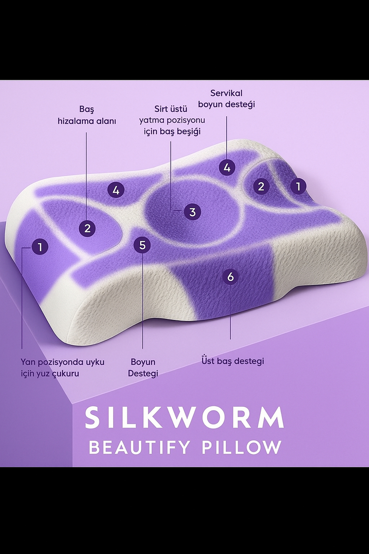 Silkworm Life Visco Güzellik Yastığı – Yüz Kırışıklık Karşıtı