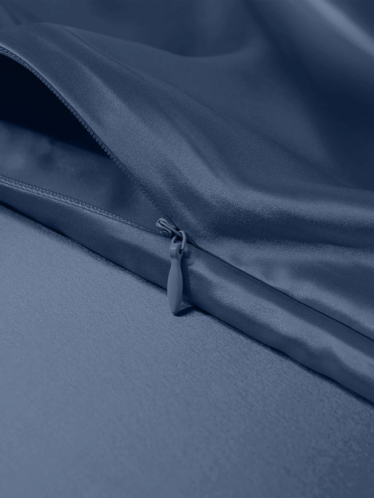 Lacivert  % 100 İpek Yastık Kılıfı