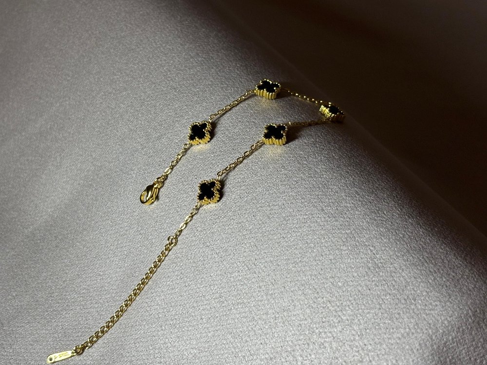 Altın Kaplama Çelik Siyah Van Cleef