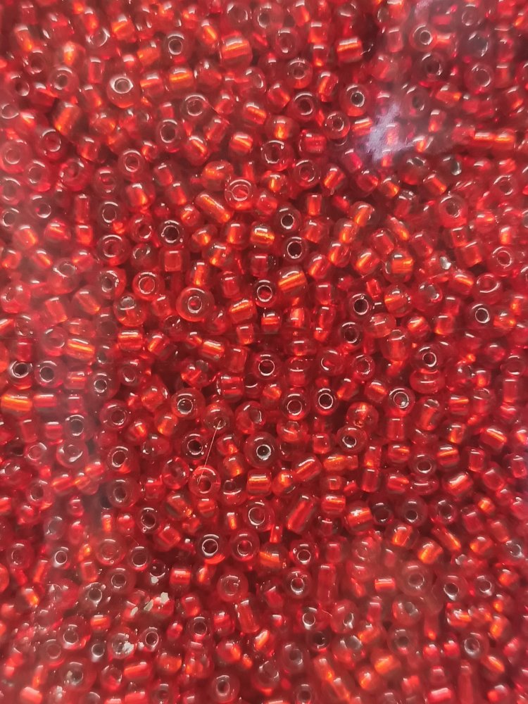 200 gr Yakut Kırmızı Cam Boncuk 