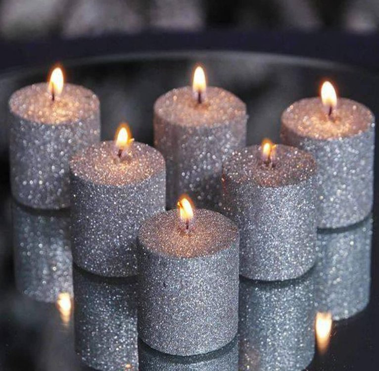 Gümüş Glitter ince Taneli
