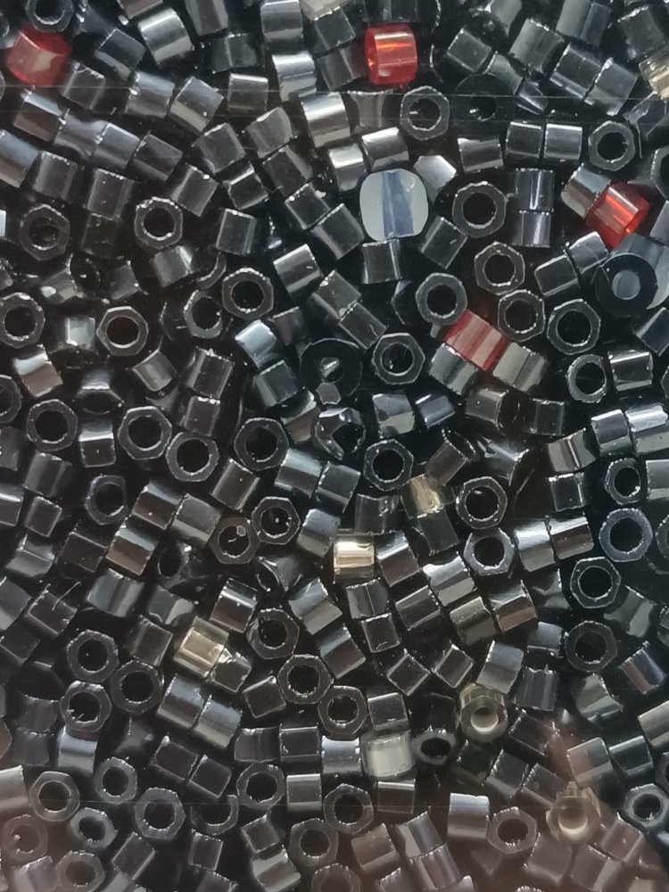200 gr Grafit Cam Boncuk 2 mm Miyuki tip