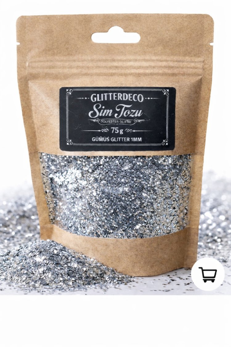Gümüş Glitter 1mm
