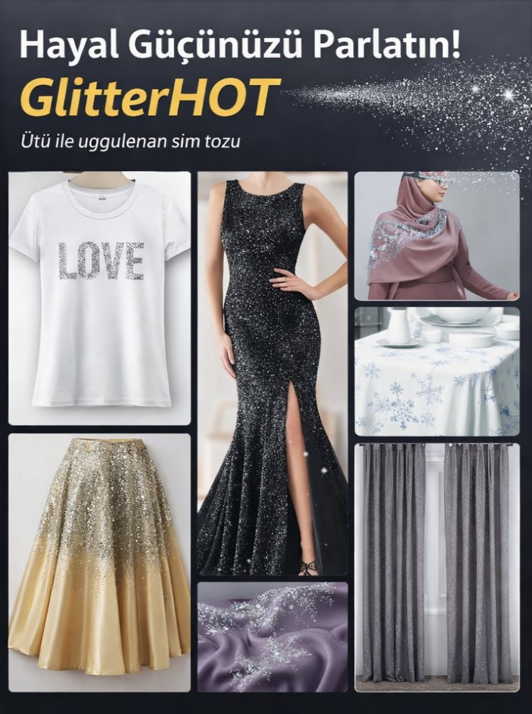 ütüyle Yapışan Toz Sim Gümüş 1mm Glitter Hot