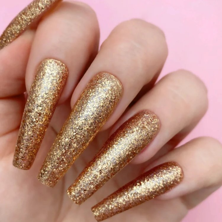 Antik Altın Glitter ince