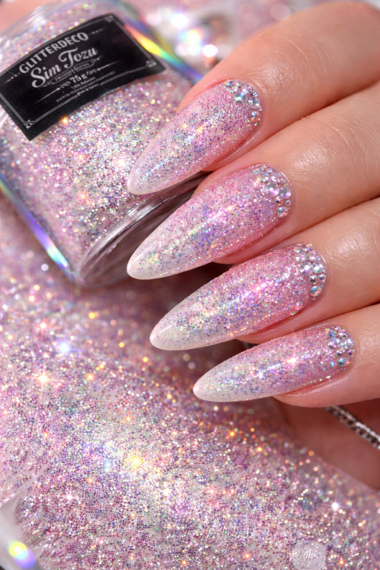 Sedefli Beyaz Glitter ince