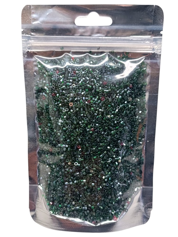 200gr Metalik Yeşil Cam Boncuk 2 mm Miyuki tip 