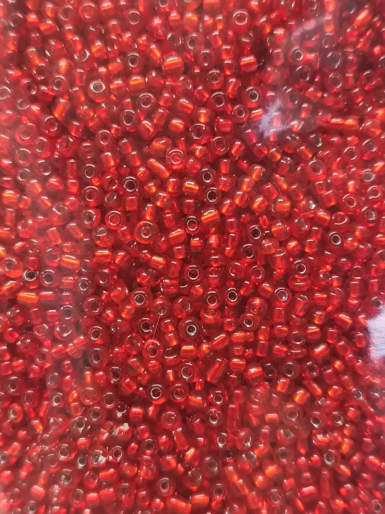 200 gr Yakut Kırmızı Cam Boncuk 