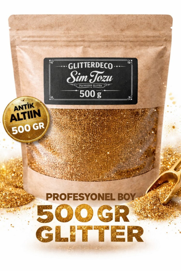 500 gr Antik Altın Sim Tozu 