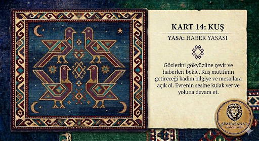 Töre Yazıtları: Anadolu Bilgeliği & Kilim Motifleri Rehber Kart Seti