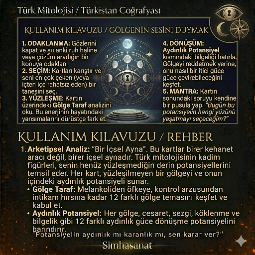 Evrensel Bilgelik Serisi: 12 Gölge Kadın Arketip Rehber Kartları