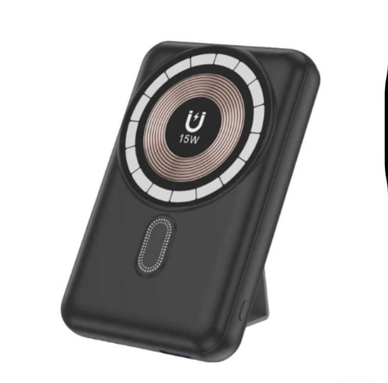 Gritty 10.000 mAh 15w Kablosuz Şarjlı Standlı PD Hızlı Şarj Powerbank