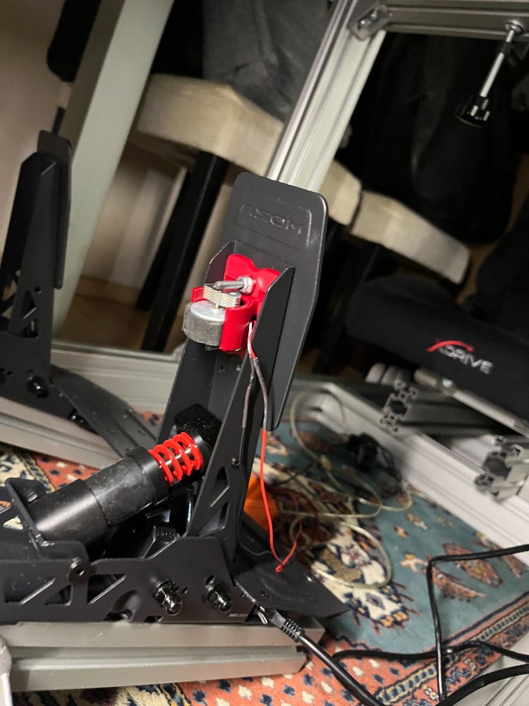 Moza SR-P pedal için Titreşim Motor Yuvası Aparatı (1 Çift)
