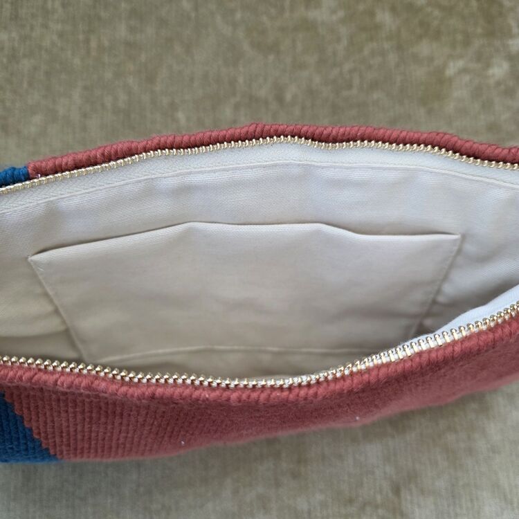 +9 renk/Baklava el dokuma pamuk portföy çanta - Handwoven cotton clutch