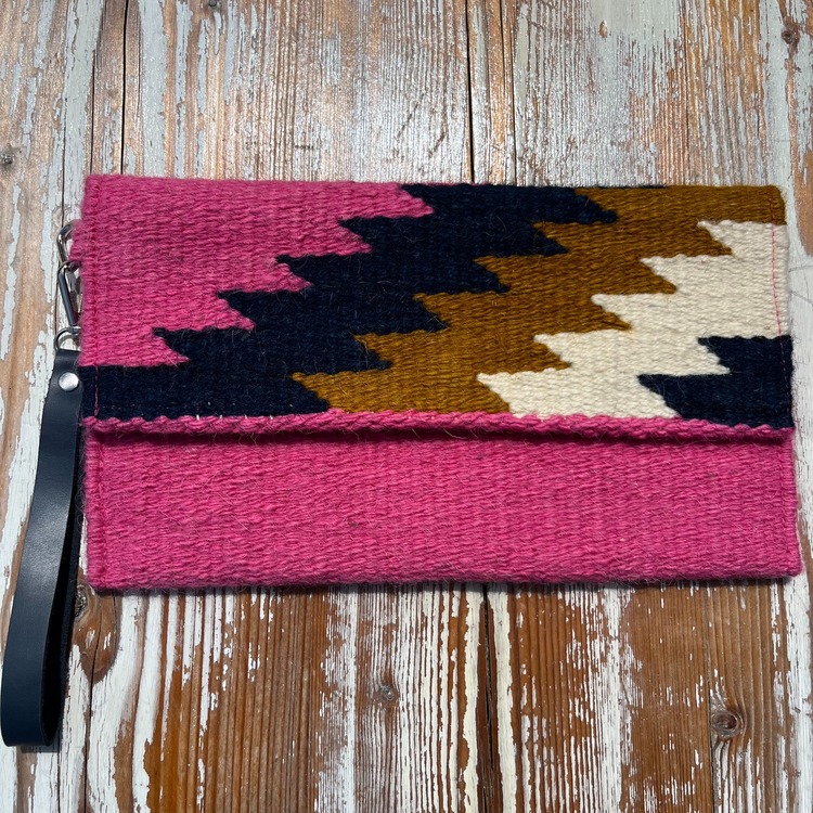 +14 renk/Basamak Elde Yün Dokuma Çanta (Hand-woven Wool Clutch)