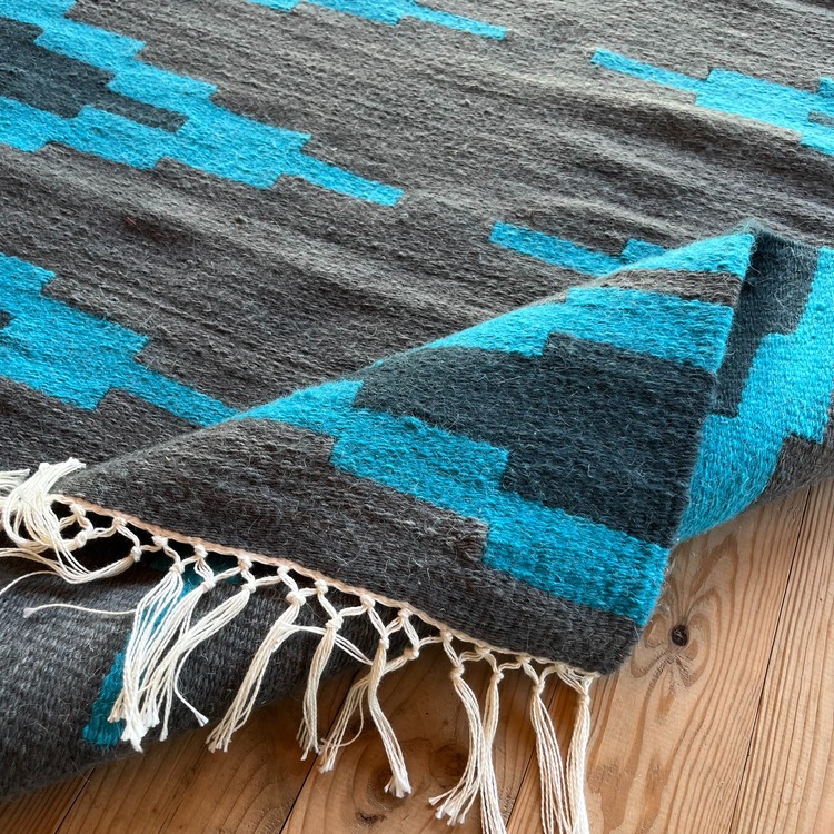 Mavi Göz El Dokuma Yün Kilim (Blue Eye Hand-woven Wool Kilim Rug) - FÇA0005