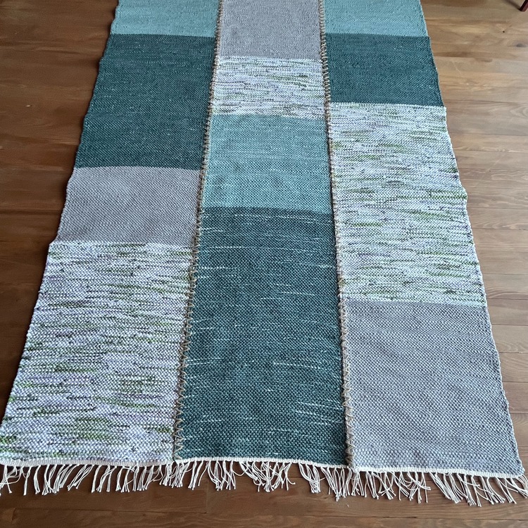 03 El Dokuma Çul-Çaput Kilim (Hand-woven Rag Kilim Rug)