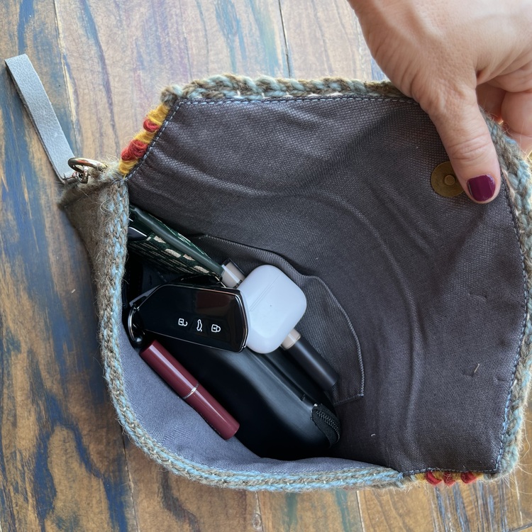 +9 renk/Sumak Elde Yün Dokuma Çanta (Hand-woven Wool Clutch)