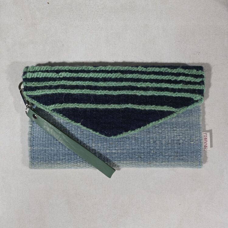 +9 renk/Sumak Elde Yün Dokuma Çanta (Hand-woven Wool Clutch)