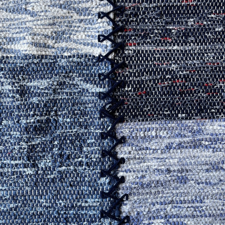 03 El Dokuma Çul-Çaput Kilim (Hand-woven Rag Kilim Rug)