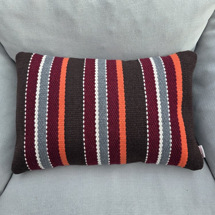 Diğer renkler için tıklayın. El Dokuma Pamuk Kırlent Kılıf (Hand-woven Cotton Pillow Cover)