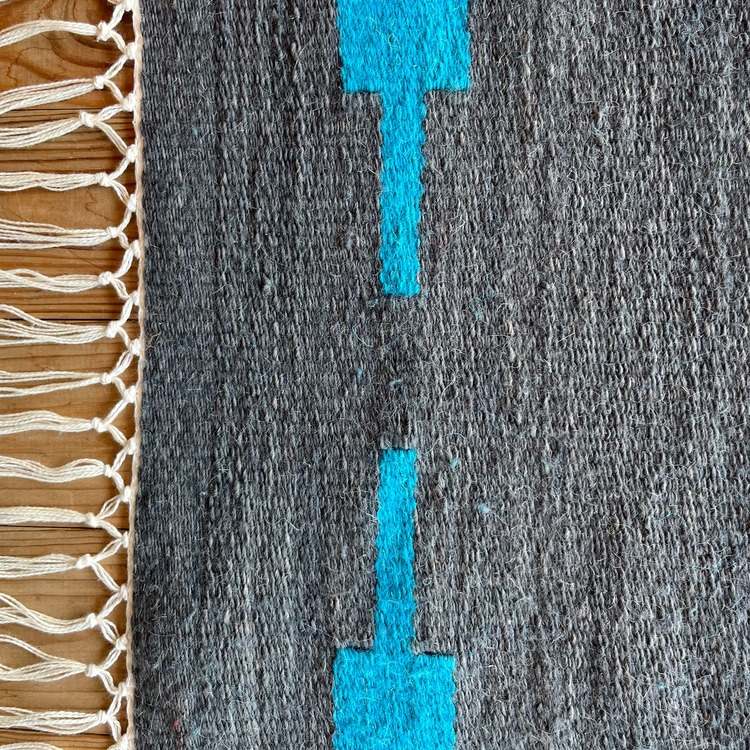 Mavi Göz El Dokuma Yün Kilim (Blue Eye Hand-woven Wool Kilim Rug) - FÇA0005