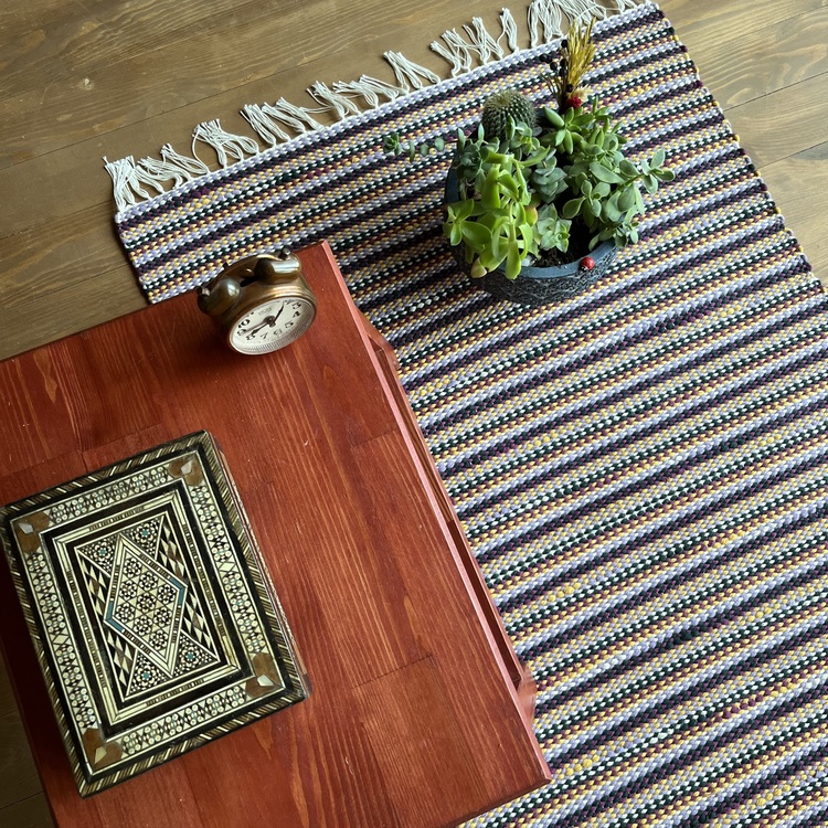 17 Diğer renkleri görmek için tıklayın. El Dokuma Pamuk Kilim (Hand-woven Cotton Kilim Rug)
