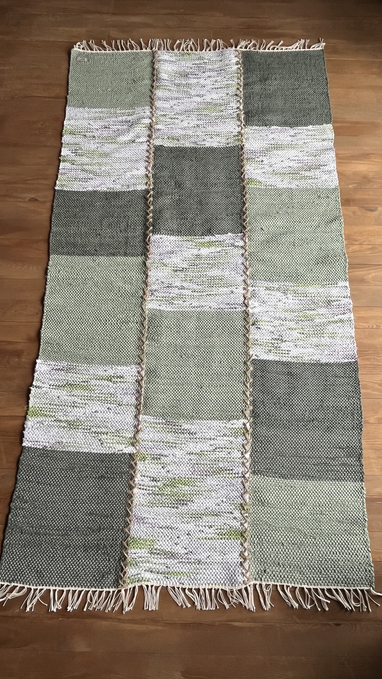03 El Dokuma Çul-Çaput Kilim (Hand-woven Rag Kilim Rug)