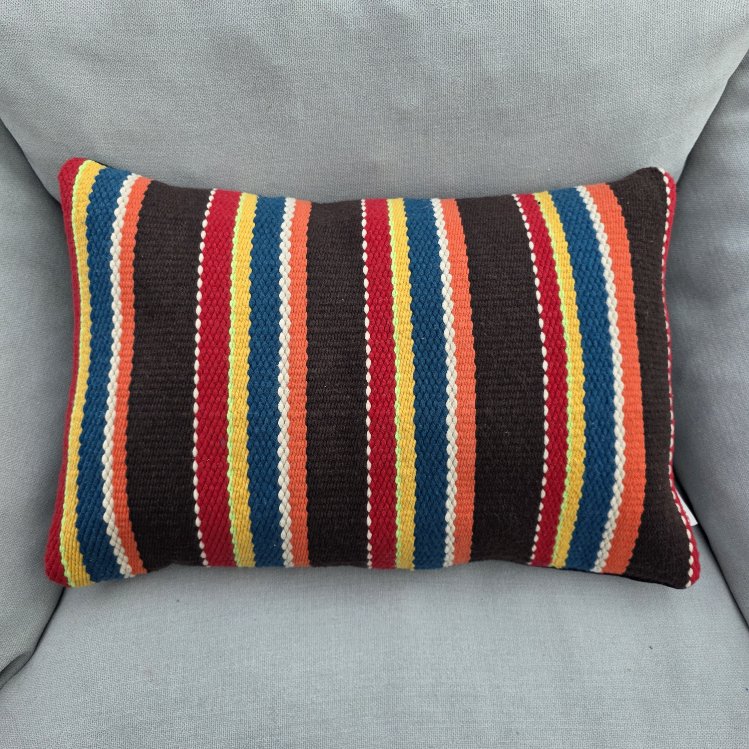 Diğer renkler için tıklayın. El Dokuma Pamuk Kırlent Kılıf (Hand-woven Cotton Pillow Cover)