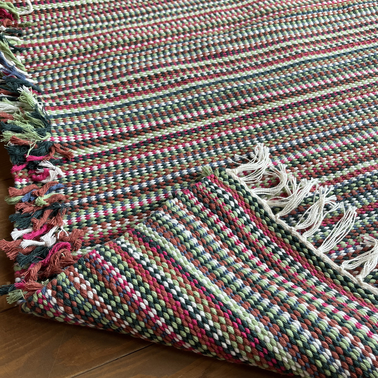 13 El Dokuma Pamuk Kilim (Hand-woven Cotton Kilim Rug)