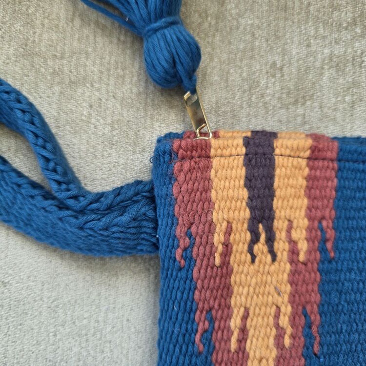 +9 renk/Göz el dokuma pamuk portföy - Handwoven cotton clutch