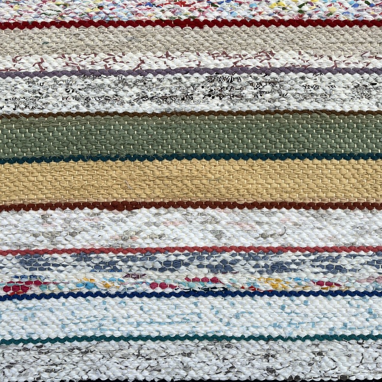 09 El Dokuma Çul-Çaput Kilim (Hand-woven Rag Kilim Rug)