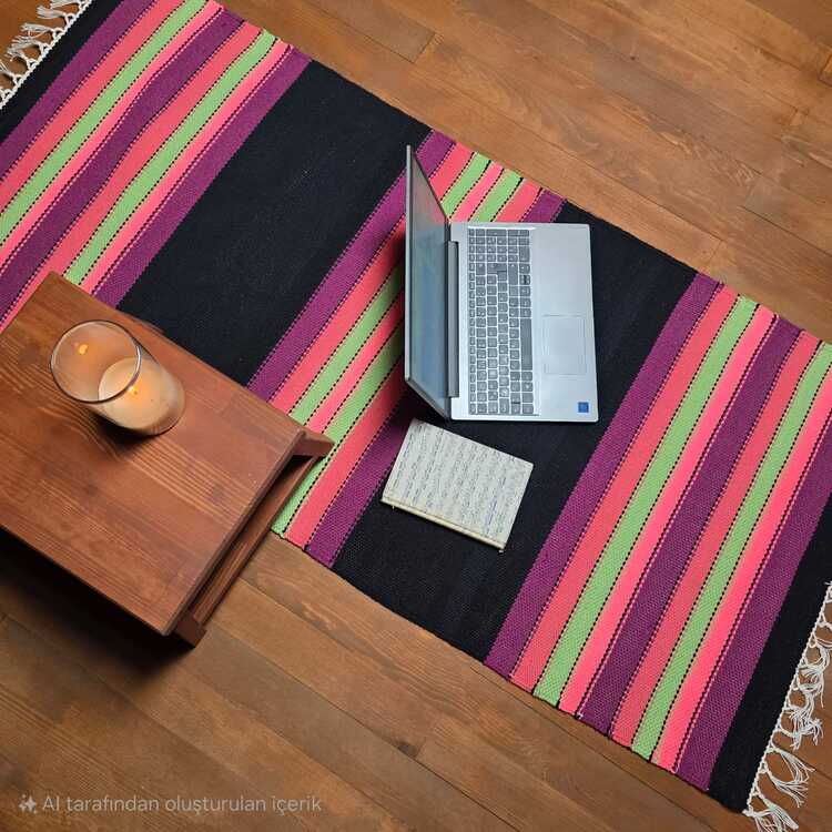 19 El Dokuma Pamuk Kilim (Hand-woven Cotton Kilim Rug)