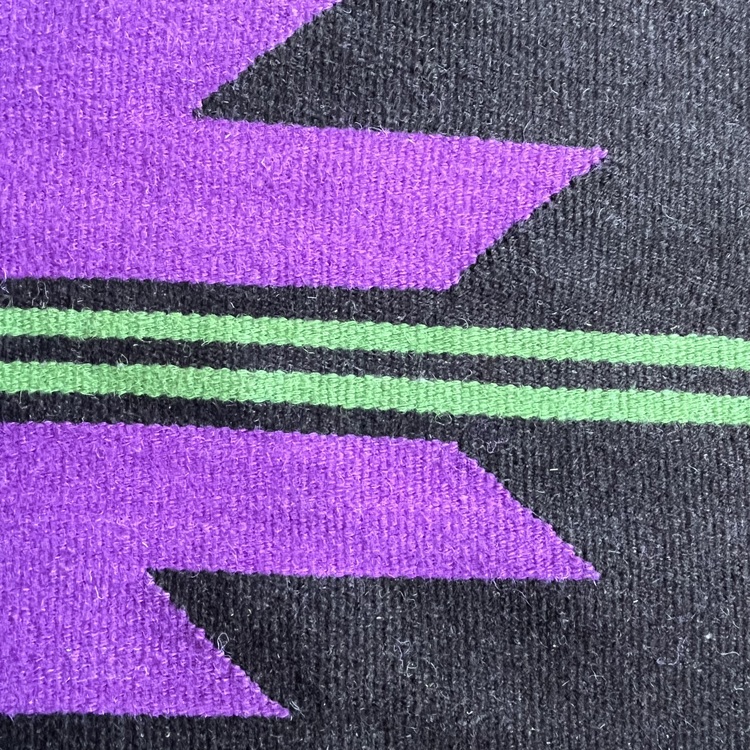 Menekşe El Dokuma Yün Kilim (Violet Hand-woven Wool Kilim Rug)