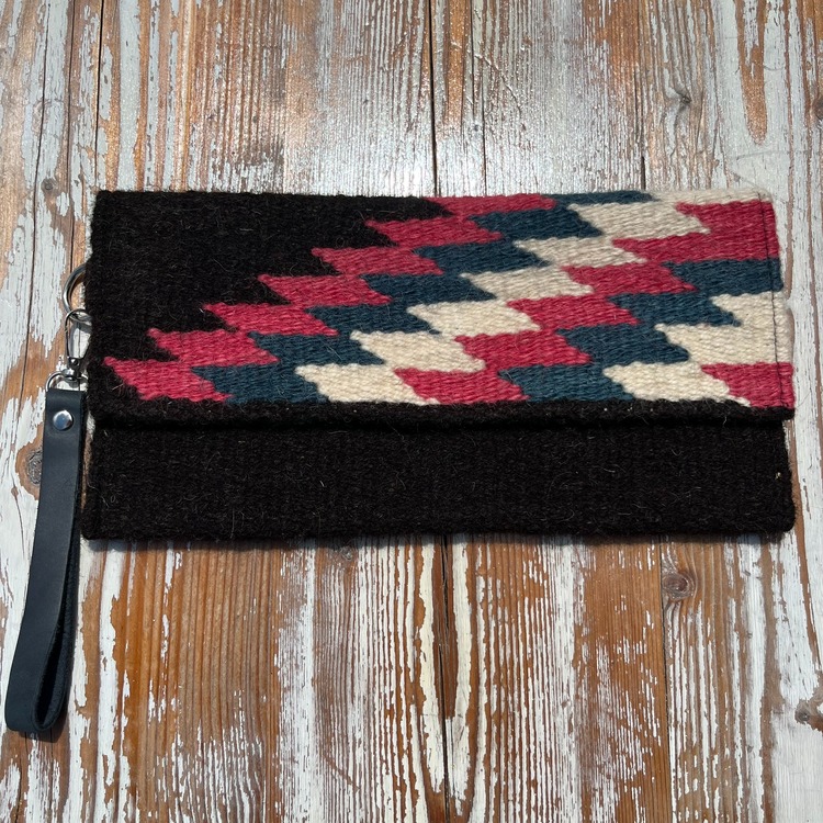 +14 renk/Basamak Elde Yün Dokuma Çanta (Hand-woven Wool Clutch)