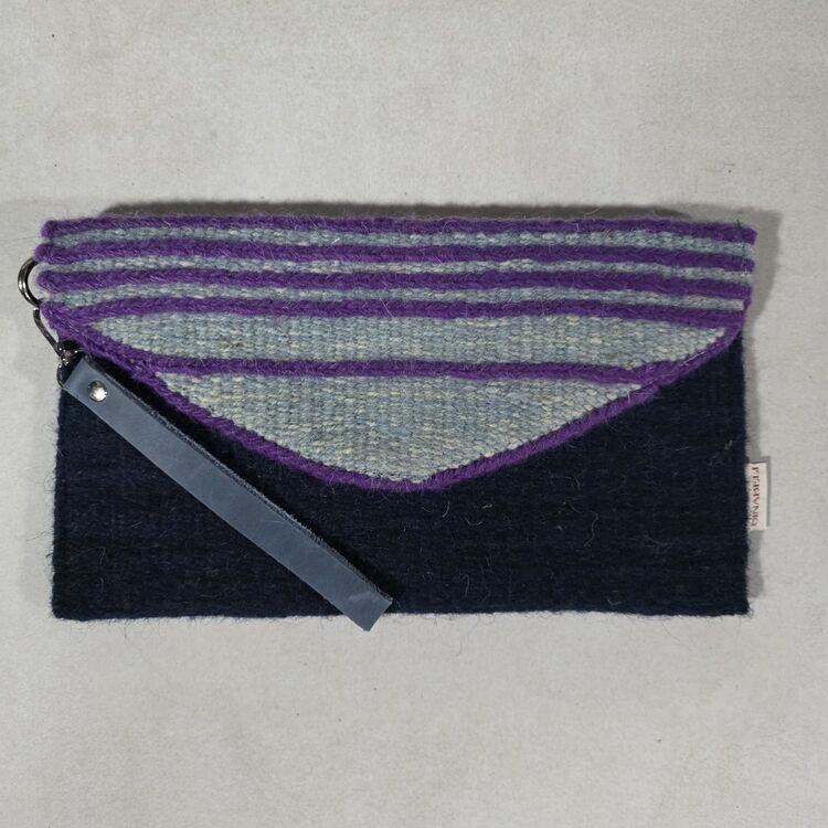 +9 renk/Sumak Elde Yün Dokuma Çanta (Hand-woven Wool Clutch)