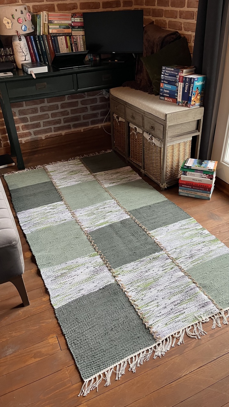 03 El Dokuma Çul-Çaput Kilim (Hand-woven Rag Kilim Rug)