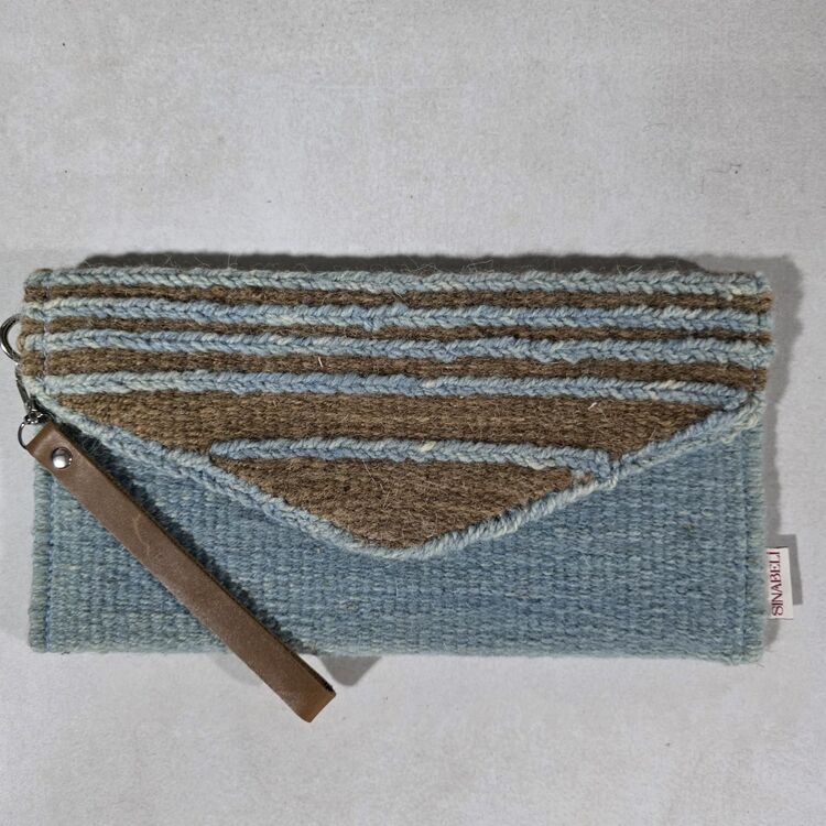 +9 renk/Sumak Elde Yün Dokuma Çanta (Hand-woven Wool Clutch)