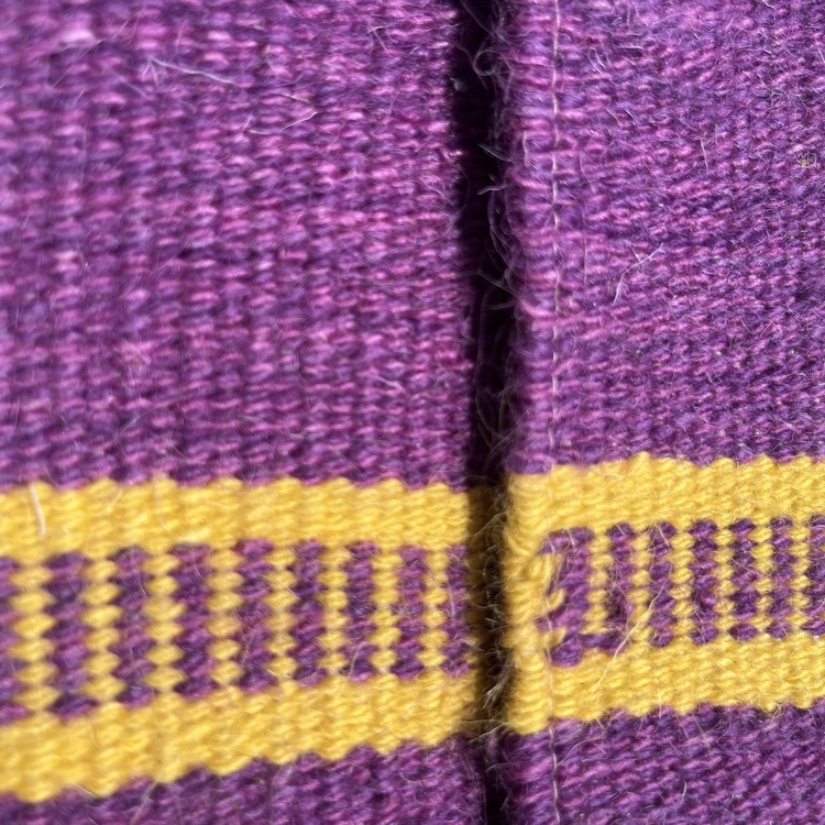 +3 renk/Geçişli Elde Yün Dokuma Çanta (Hand-woven Wool Clutch)