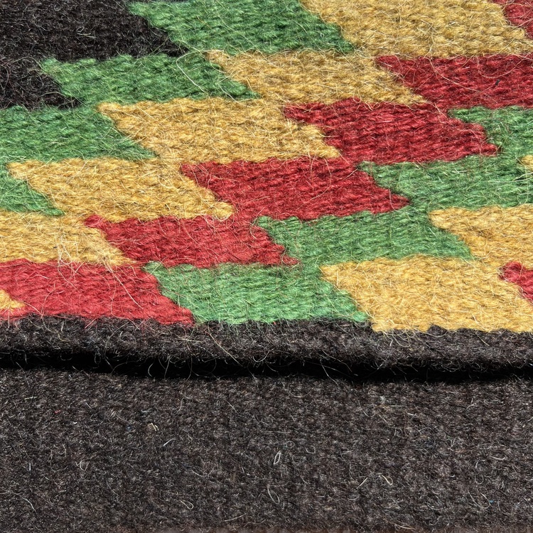 +14 renk/Basamak Elde Yün Dokuma Çanta (Hand-woven Wool Clutch)