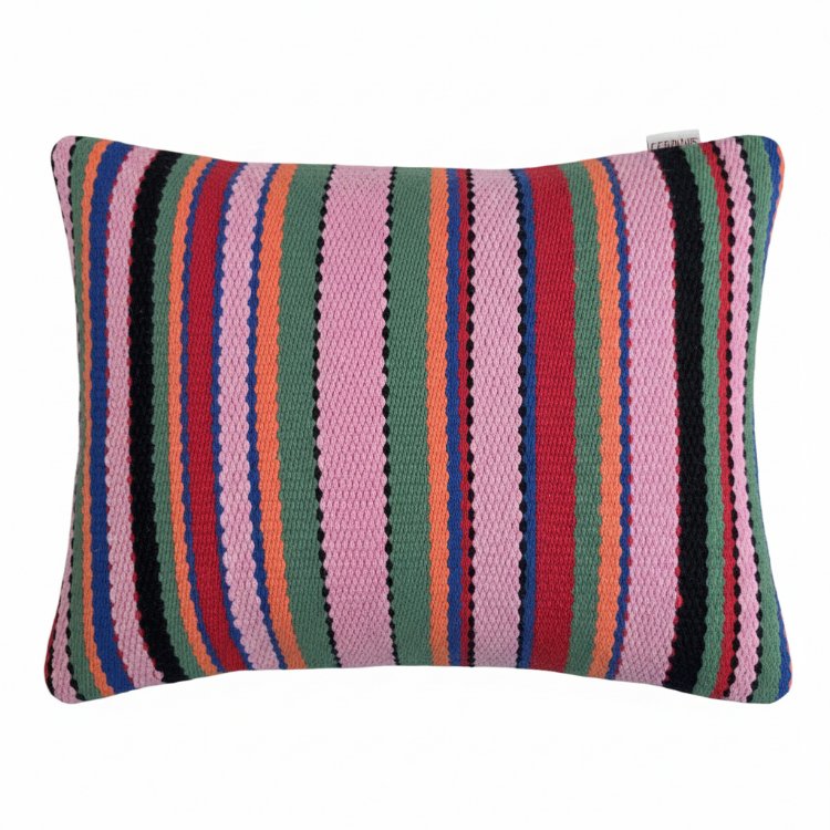 Diğer renkler için tıklayın. El Dokuma Pamuk Kırlent Kılıf (Hand-woven Cotton Pillow Cover)