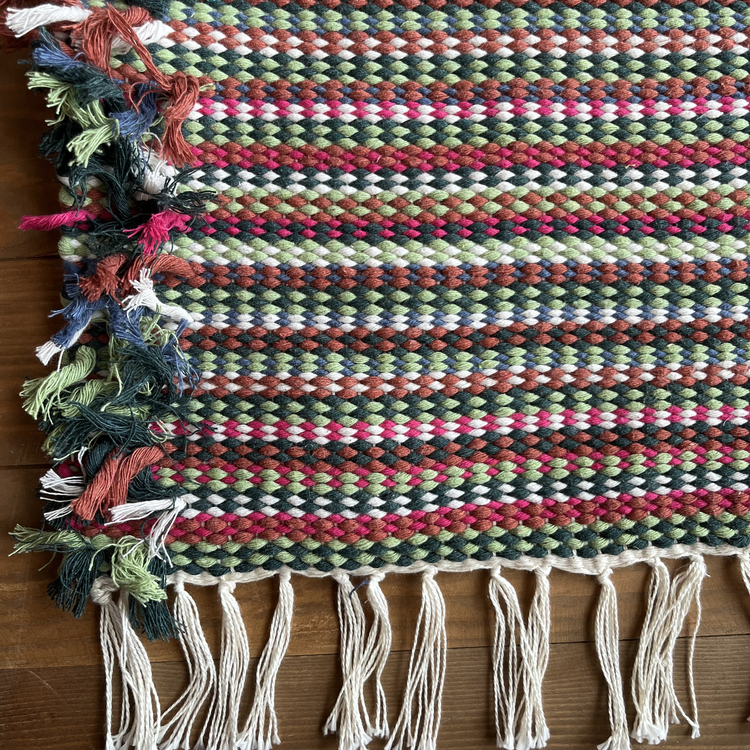 13 El Dokuma Pamuk Kilim (Hand-woven Cotton Kilim Rug)