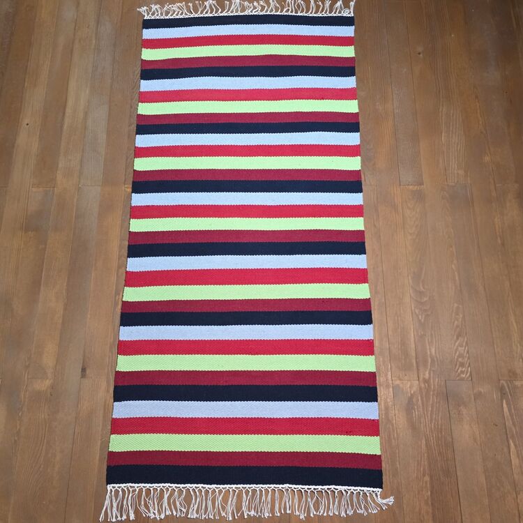 20 El Dokuma Pamuk Kilim (Hand-woven Cotton Kilim Rug)