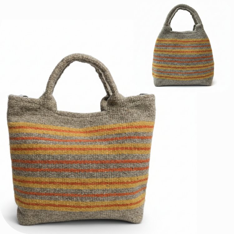 Diğer renkleri görmek için tıklayın. İlkay el dokuma yün çanta- Handwoven wool bag