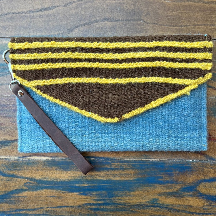 +9 renk/Sumak Elde Yün Dokuma Çanta (Hand-woven Wool Clutch)