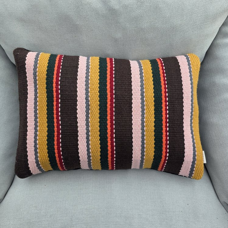 Diğer renkler için tıklayın. El Dokuma Pamuk Kırlent Kılıf (Hand-woven Cotton Pillow Cover)