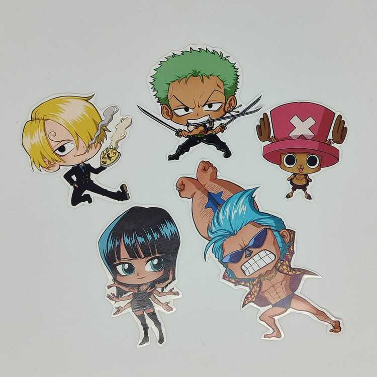 ONE PIECE 5'li Anime Sticker Seti - SET 2